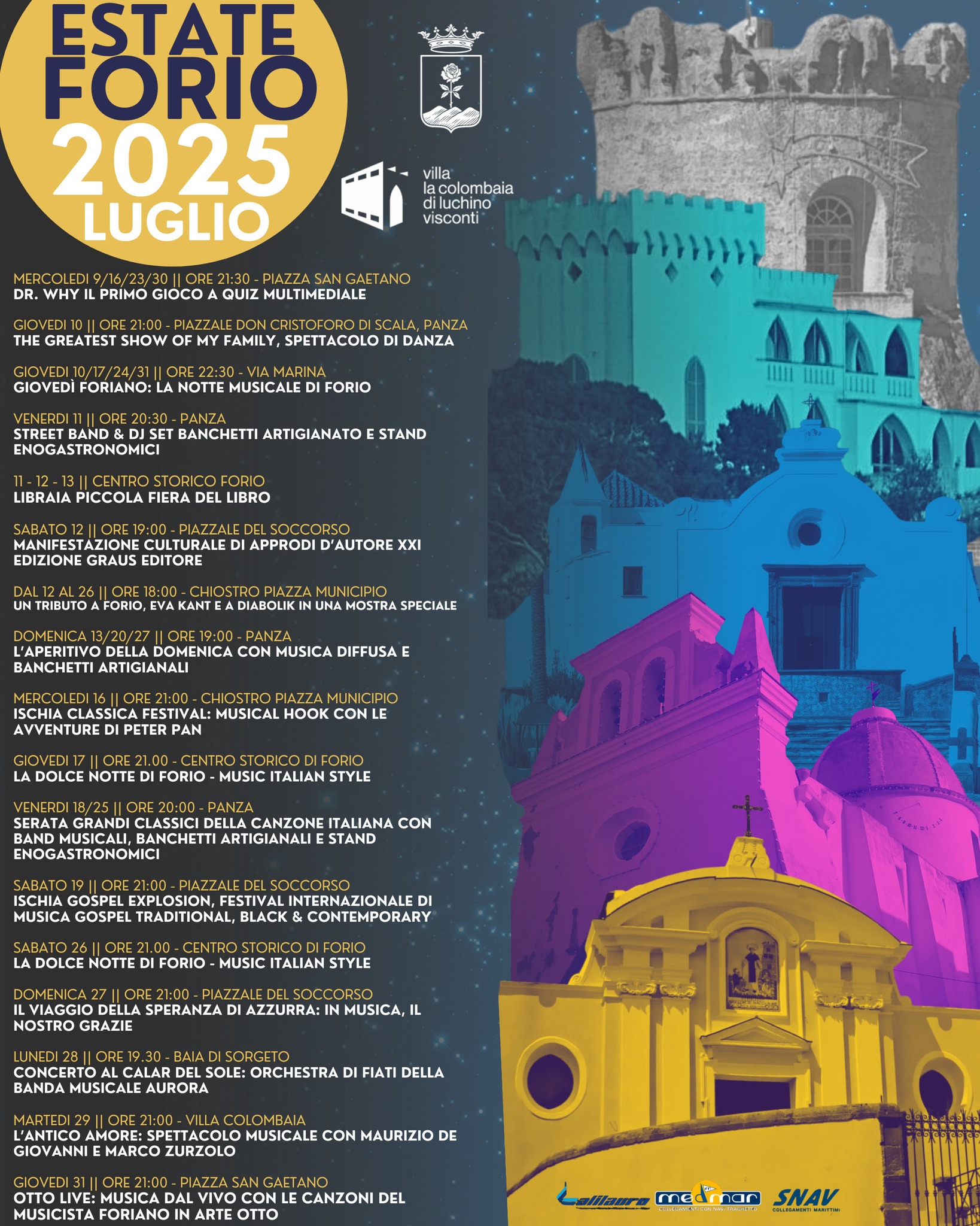ESTATE FORIO 2025: SERATA GRANDI CLASSICI DELLA CANZONE ITALIANA 