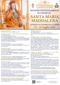 Solenni festeggiamenti in onore di Santa Maria Maddalena: conferenza del Canonico Giuseppe Nicolella